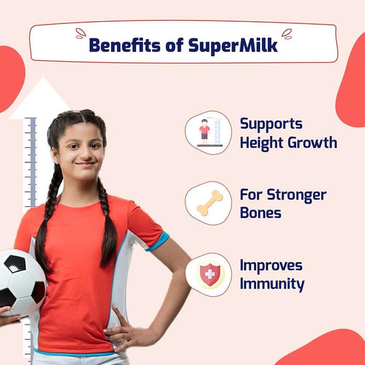 𝑺𝑼𝑷𝑬𝑹𝑴𝑰𝑳𝑲 Height+ for Girl 13+years, Double Chocolate, Height+
