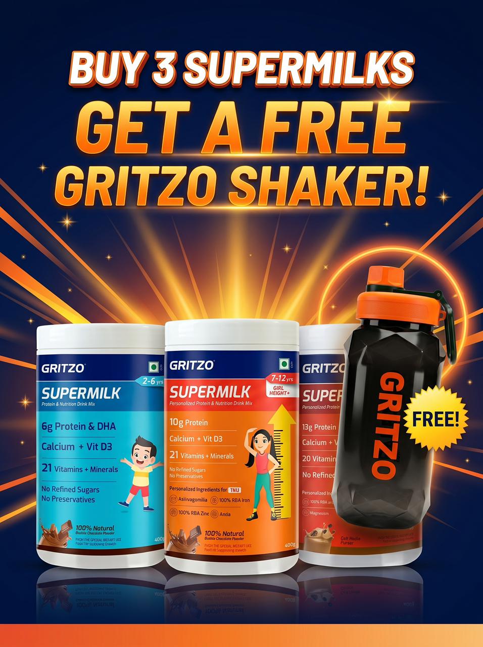 𝑺𝑼𝑷𝑬𝑹𝑴𝑰𝑳𝑲 with GRITZO SHAKER